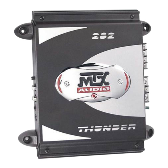 MTX Audio THUNDER 202 Mode D'emploi