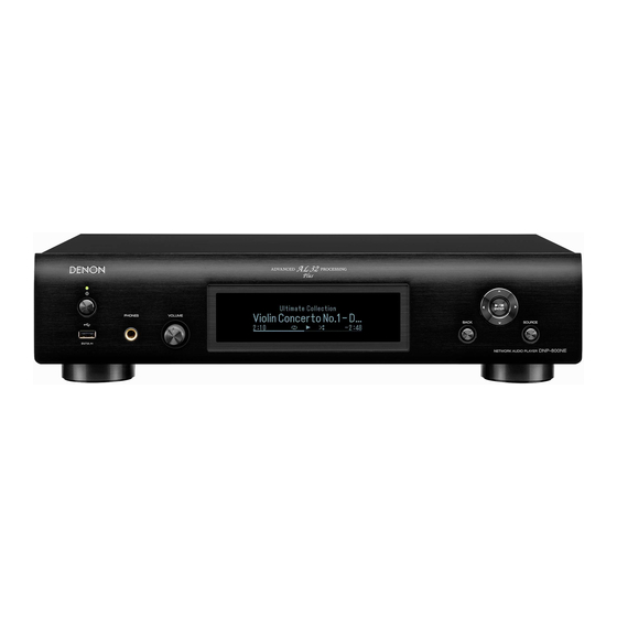 Denon DNP-800NE Manuel De L'utilisateur