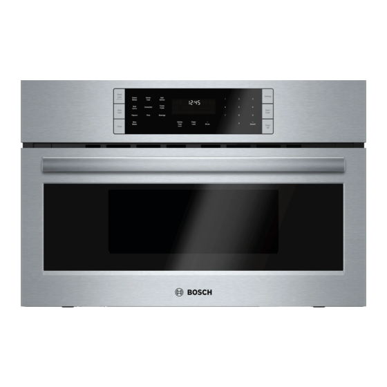 Bosch 800 Série Manuel D'utilisation Et Entretien