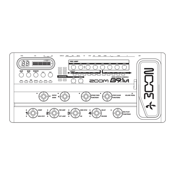 Zoom B9.1ut Mode D'emploi