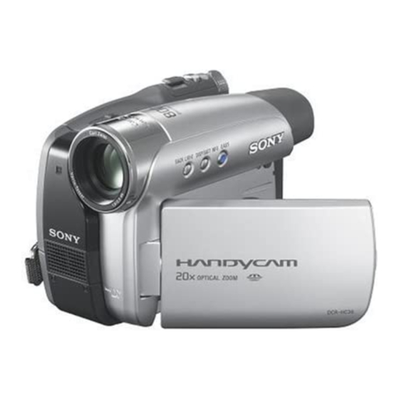 Sony Handycam DCR-HC36 Mode D'emploi
