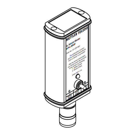 Mettler Toledo InPro 6800 Instructions D'utilisation