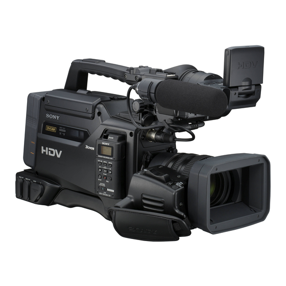 Sony HVR-S270U Mode D'emploi