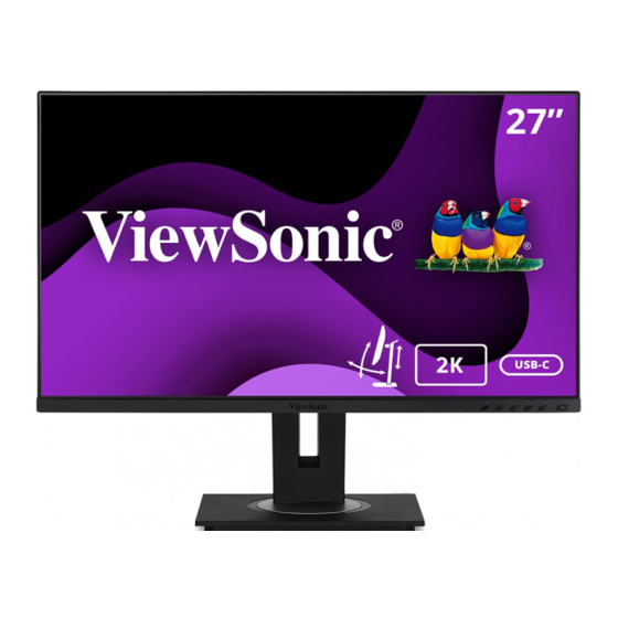 ViewSonic VG2756-2K Manuel Utilisateur