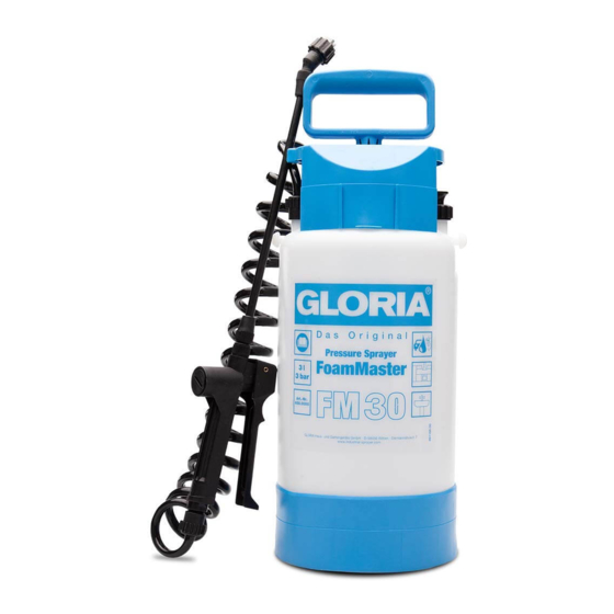 Gloria FoamMaster FM 30 Manuels