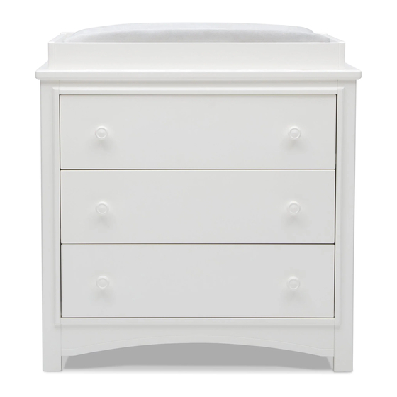 Delta Children Perry 3 Drawer Dresser with Changing Top Instructions De Montage