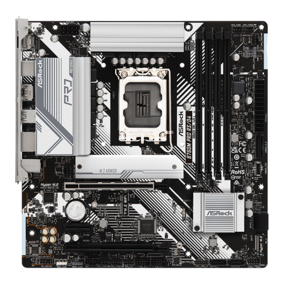 ASROCK B760M PRO RS Manuel Utilisateur