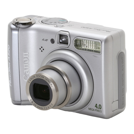 Canon PowerShot A520 Guide D'utilisation