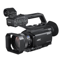 Sony XDCAM PXW-Z90T Mode D'emploi