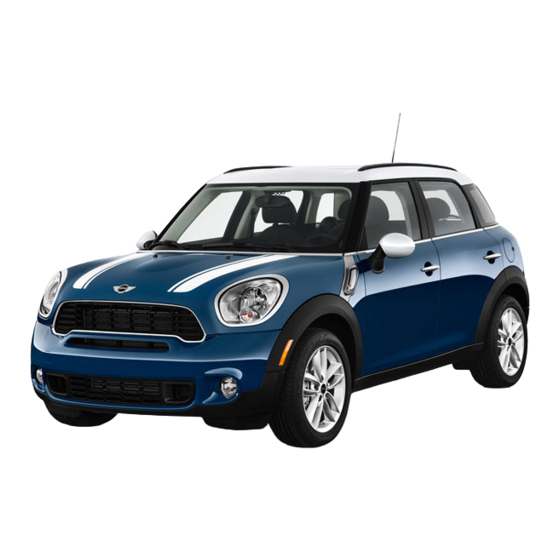 Mini Countryman Notice D'utilisation