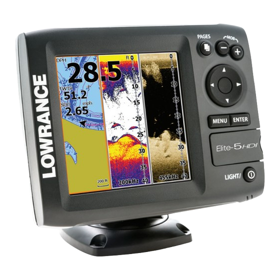 Lowrance Elite-5 HDI Combo Manuel D'utilisation