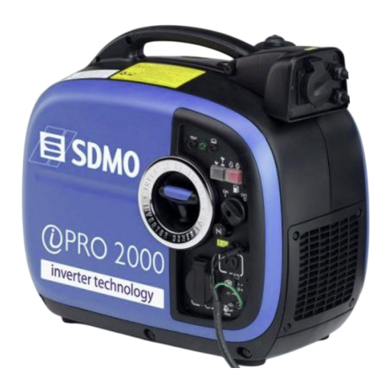 SDMO pro 2000 Manuel D'utilisation