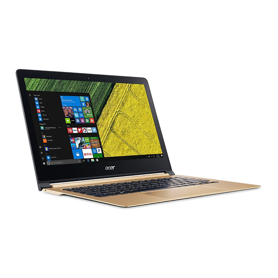 Acer Swift 7 Guide Rapide