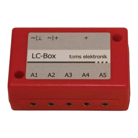 tams elektronik LC-Box 53-02017 Mode D'emploi