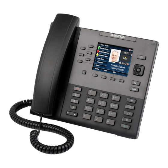 Mitel 6867i SIP Manuels