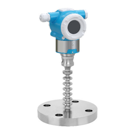 Endress+Hauser Cerabar PMP50 Manuel De Mise En Service