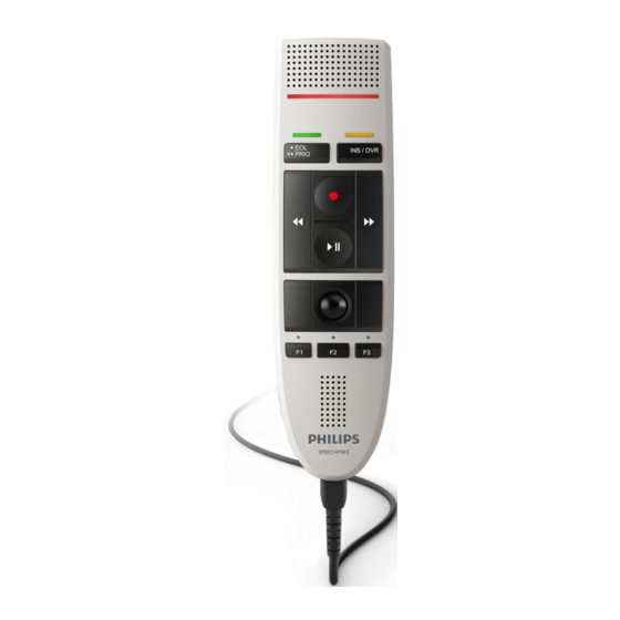 Philips SpeechMike LFH3200 Manuel De L'utilisateur