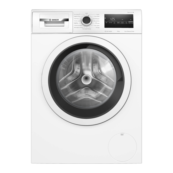 Bosch WAN28268FR Manuel D'utilisation Et Notice D'installation