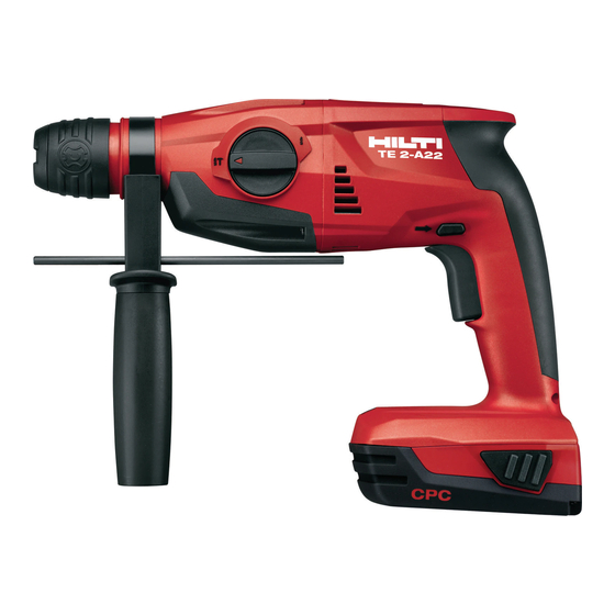 Hilti TE 2-A22 Mode D'emploi