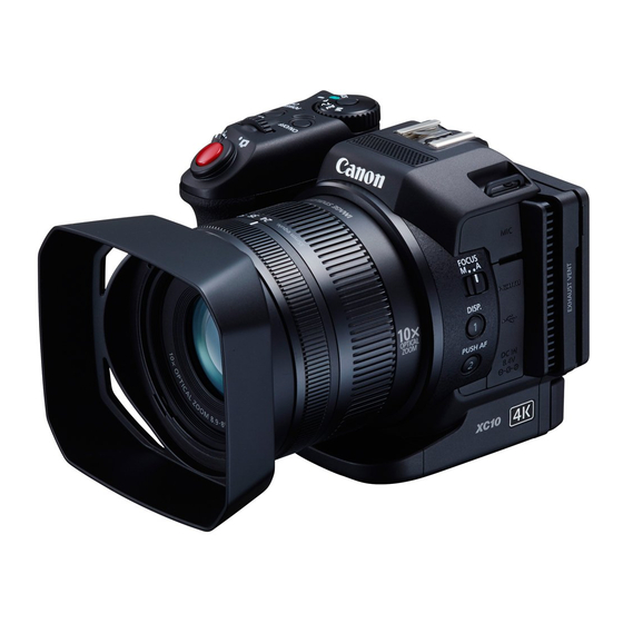 Canon XC10 Mode D'emploi