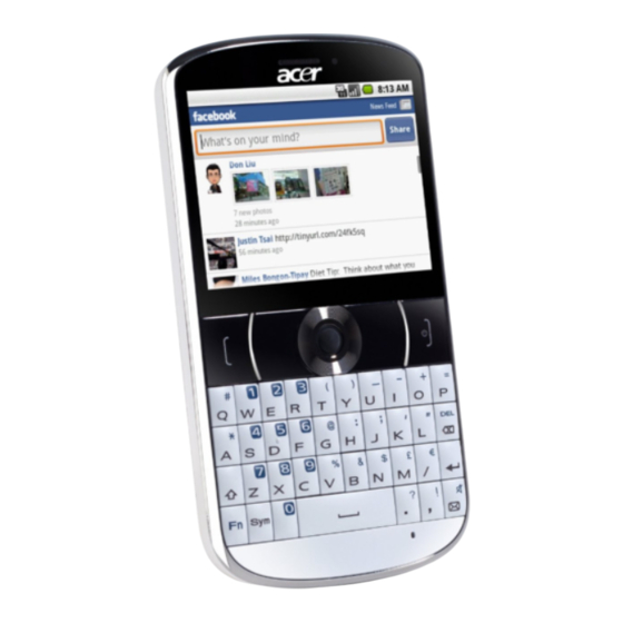 Acer beTouch E130 Manuel D'utilisation