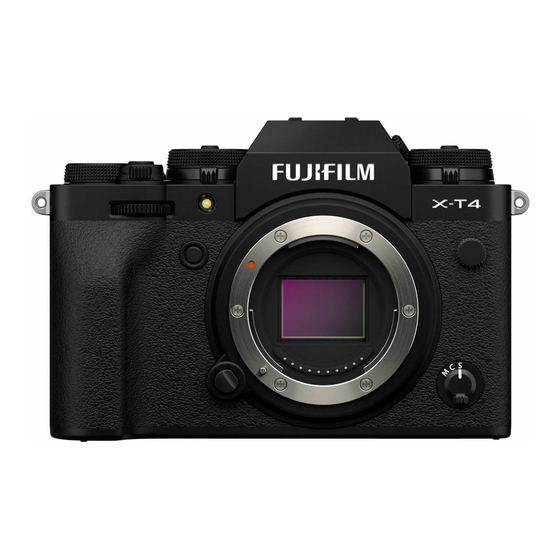 FujiFilm X-T4 Manuel Du Propriétaire