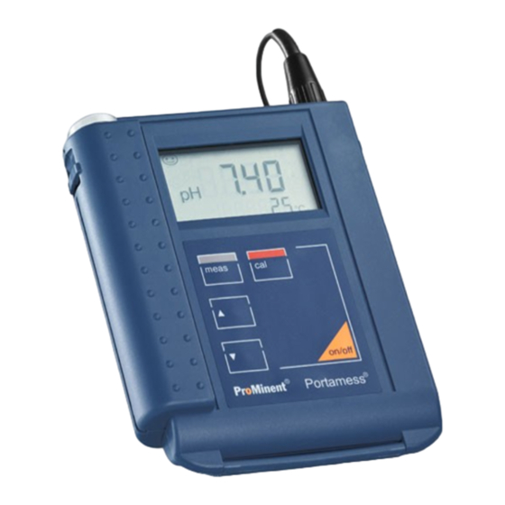 ProMinent Portamess 911 pH Mode D'emploi