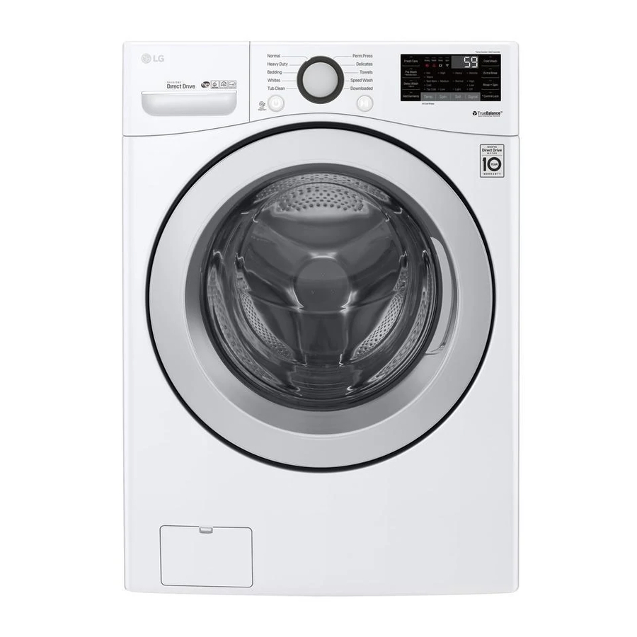 LG WM3500CW Manuel Du Propriétaire