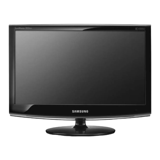 Samsung SyncMaster 2333TN Manuel De L'utilisateur