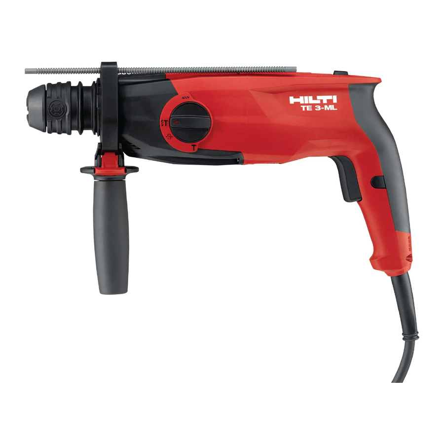 Hilti TE 3-ML Mode D'emploi
