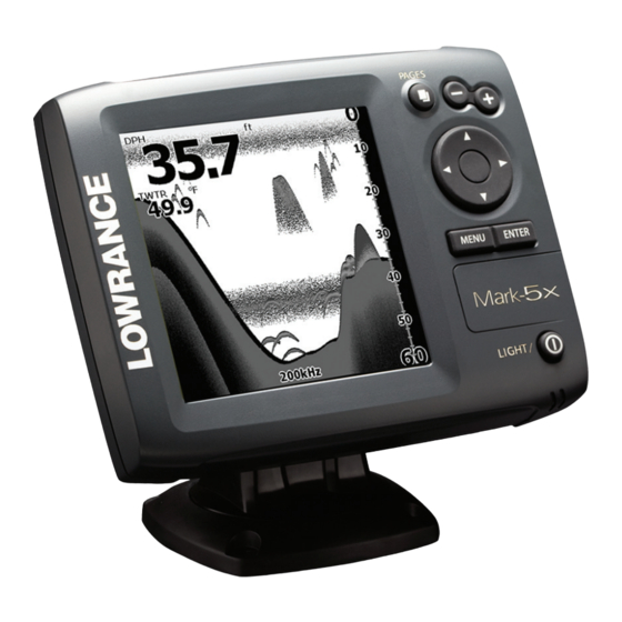 Lowrance Mark 5x Manuel D'installation Et D'utilisation