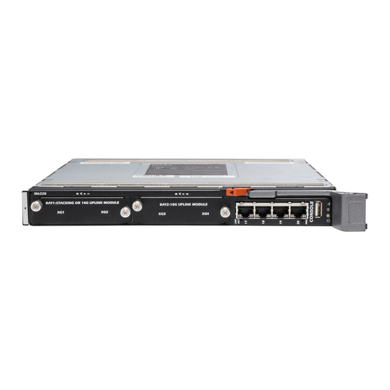 Dell PowerConnect M6220 Mode D'emploi