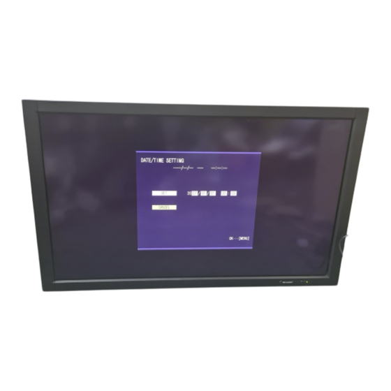 Sharp PN-465E Mode D'emploi