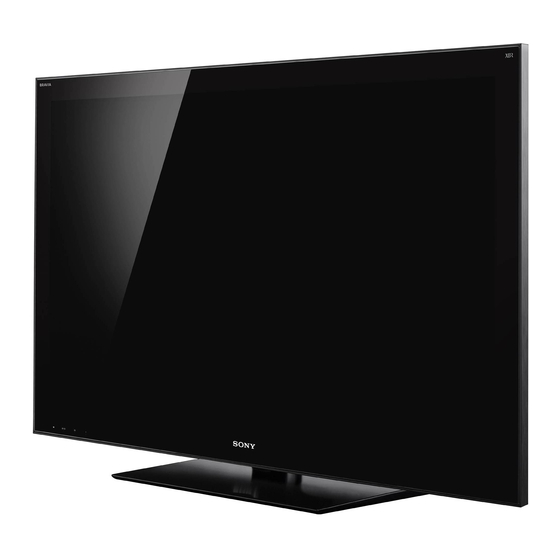 Sony Bravia KDL-52HX900 Manuels