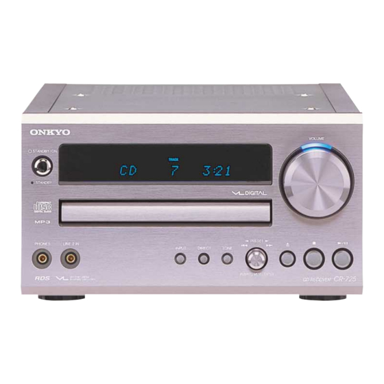 Onkyo CR-725 Manuel D'instructions