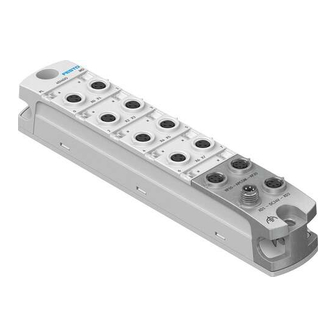 Festo CPX-AP-I-4DI4DO-M8-3P Instructions