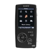 Sony Walkman NWZ-A815 Mode D'emploi