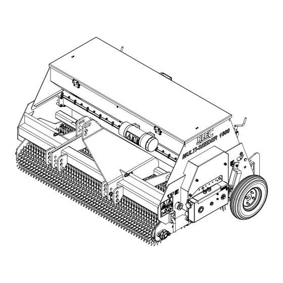 Redexim BLEC MULTI-SEEDER 1200 Mode D'emploi