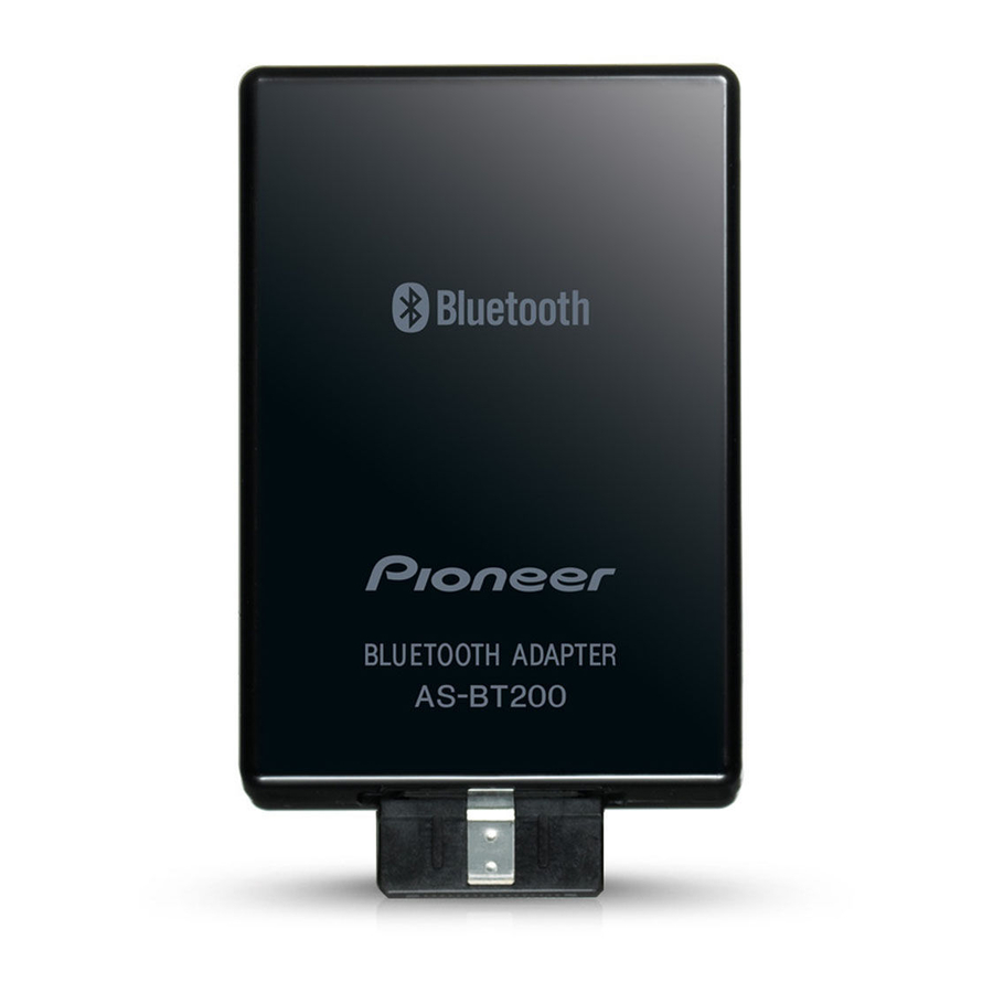 Pioneer AS-BT200 Mode D'emploi