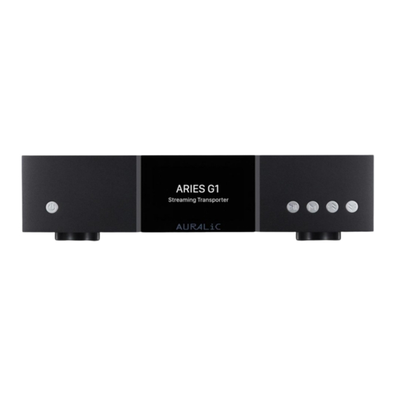 Auralic ARIES G1 Manuel Utilisateur