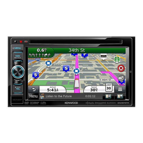 Kenwood DNX570TR Guide De Démarrage Rapide