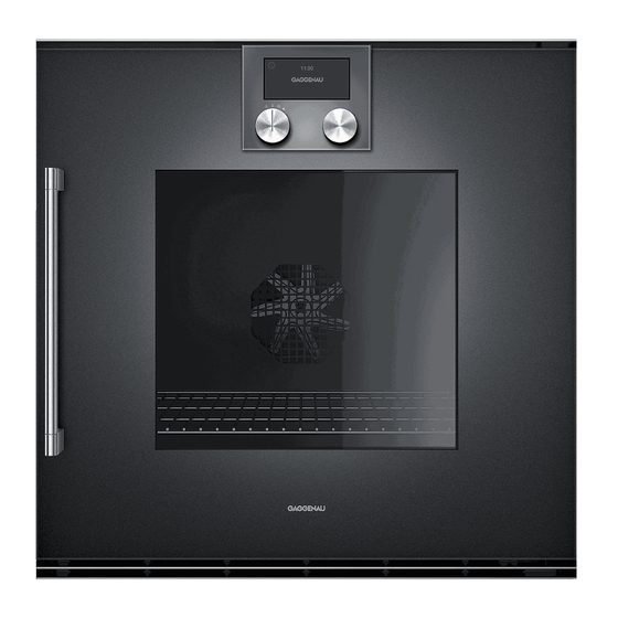 Gaggenau BOP 210 1.2 Notice D'utilisation