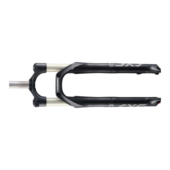 Giant SXC SUSPENSION FORK Mode D'emploi