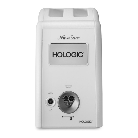 Hologic Nova Sure 08 RF Mode D'emploi Et Manuel