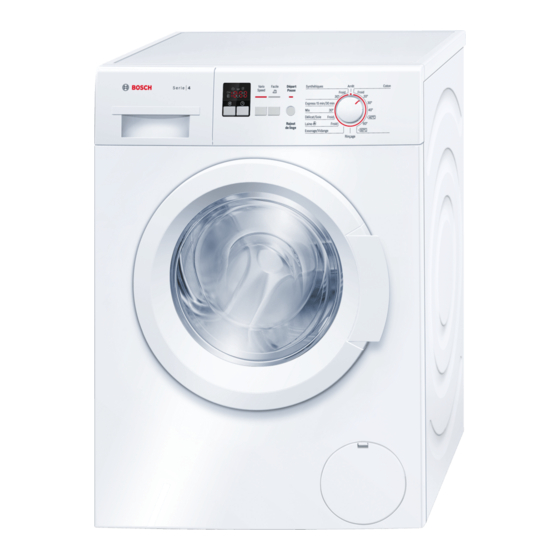 Bosch WAK24160FF Notice D'utilisation Et D'installation