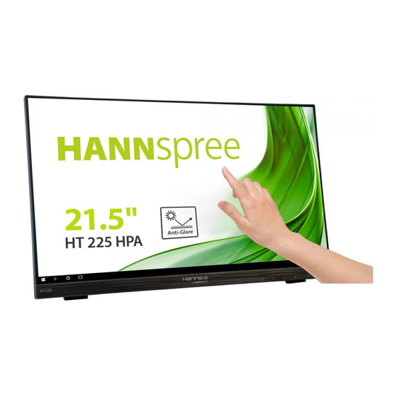 HANNspree HSNNS-G HT225HPA Manuel De L'utilisateur