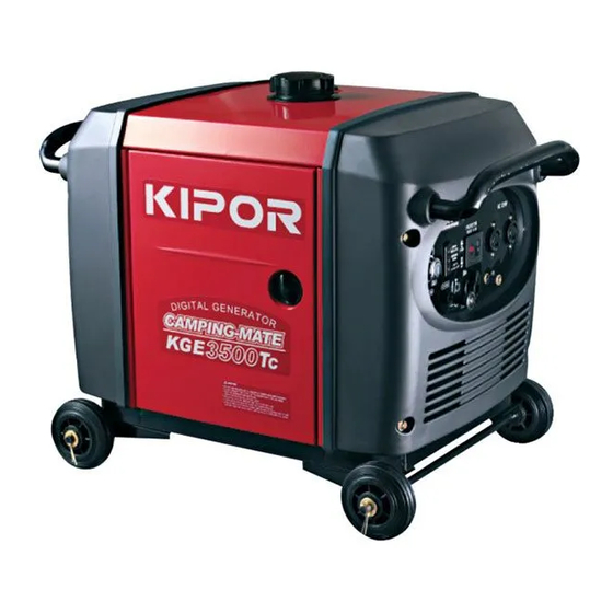 Kipor KGE3500Ti Manuel De L'utilisateur