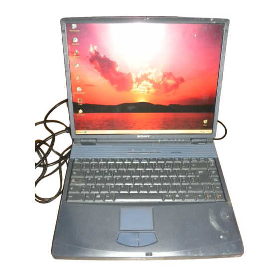 Sony VAIO PCG-F400 Manuel D'utilisation