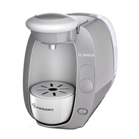 Bosch TASSIMO TAS20 Serie Notice D'utilisation