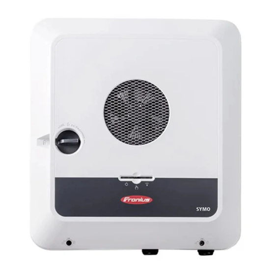 Fronius Symo GEN24 12.0 SC Instructions De Service